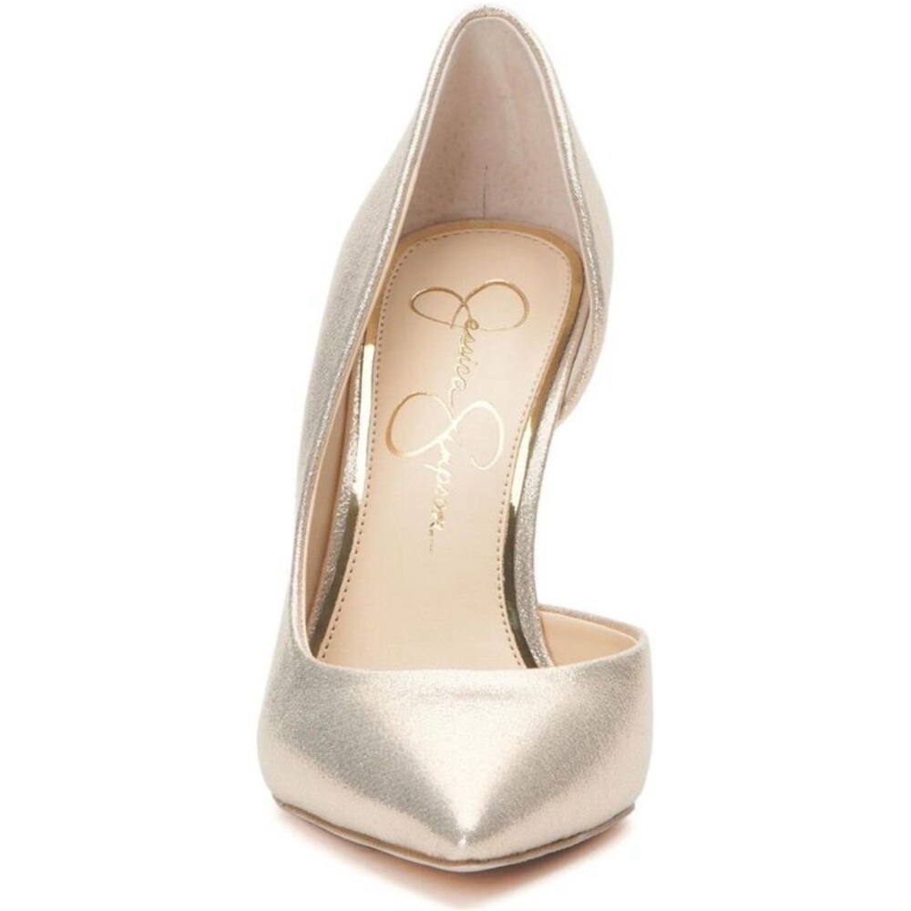 🥂GLAM! Champagne “Claudette” D’Orsay Pump -Jessica Simpson -Size 7 BRAND NEW! - Picture 2 of 9